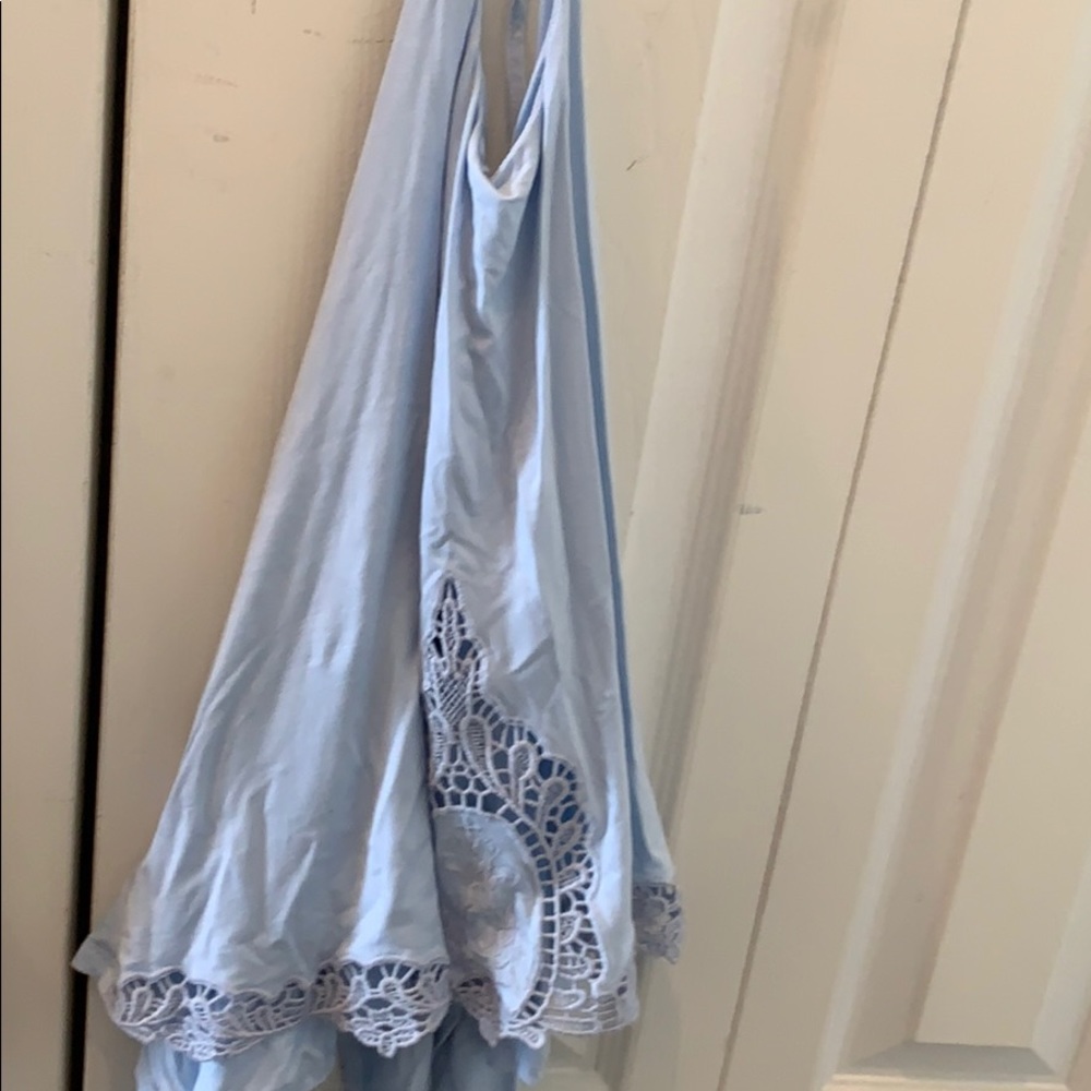 Blue Halter Top